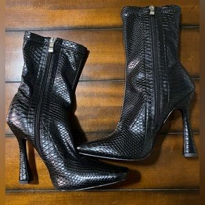 Brand new, black gorgeous booties.